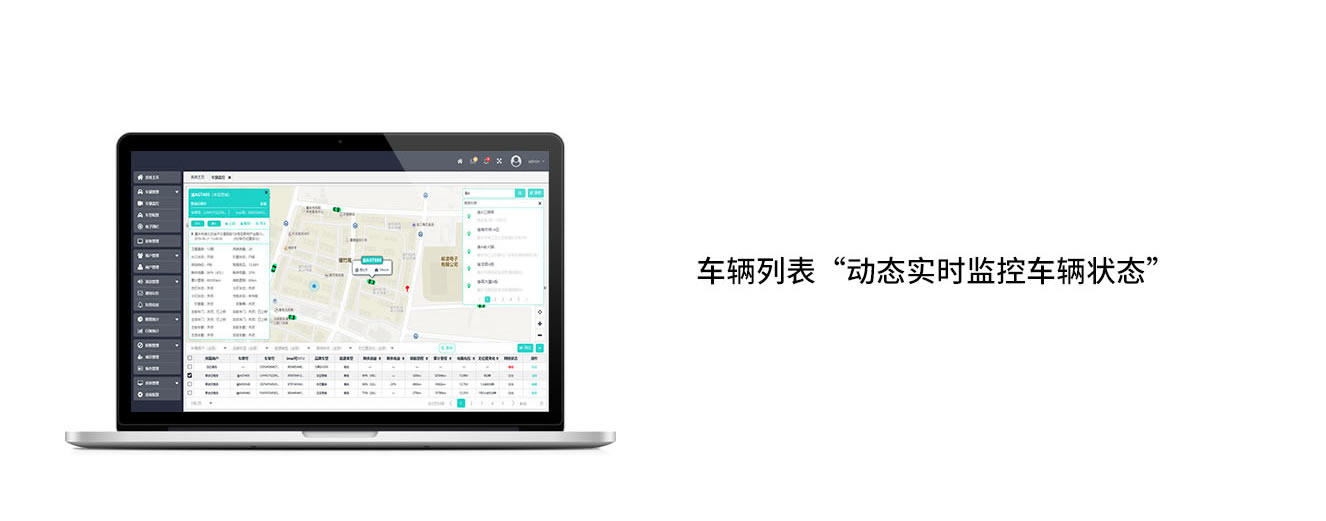 车辆列表“动态实时监控车辆状态
